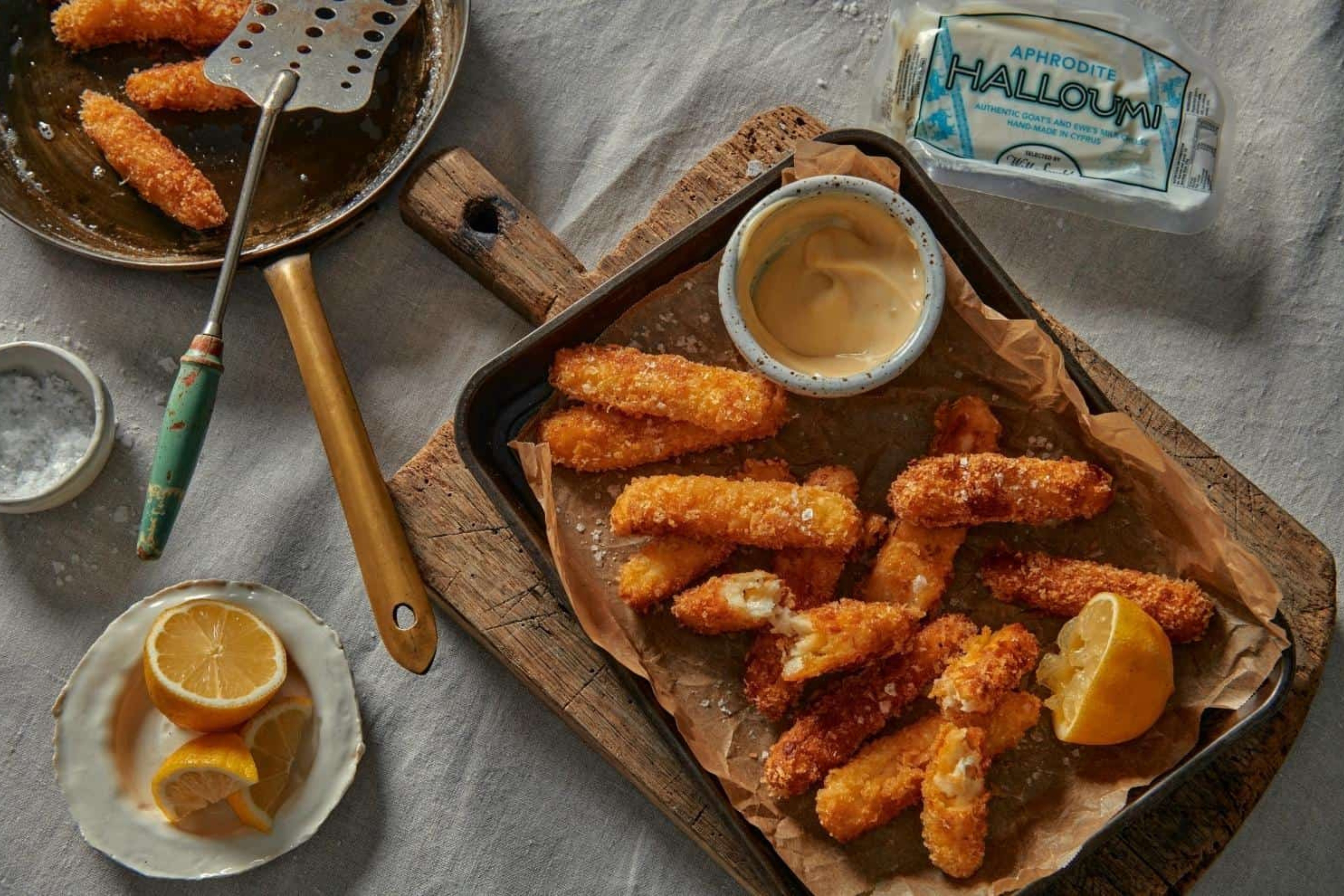 Aphrodite Halloumi Fries Recipe With Panko Crumbs