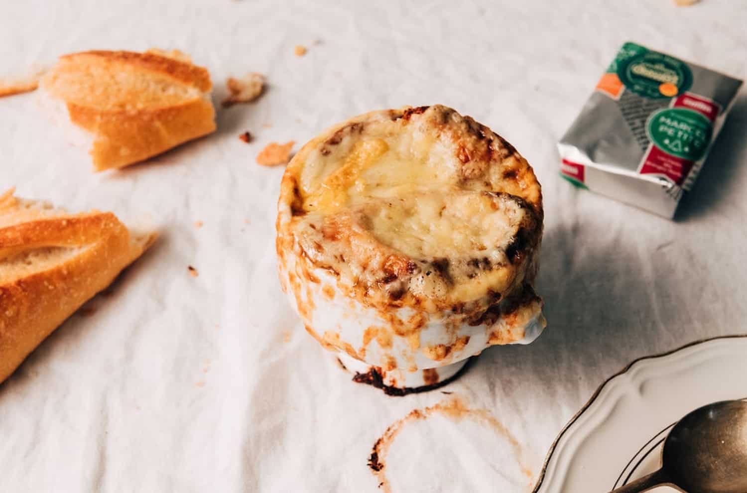 French Onion Soup with Comté Recipe | with La Couronne Fort Aged Comté Croutons