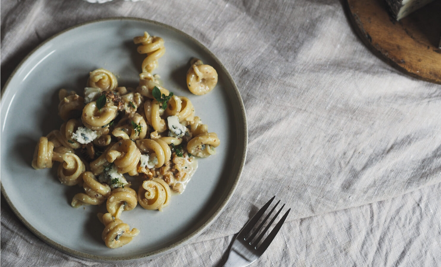 Cauliflower blue cheese walnut pasta julia ostro will studd
