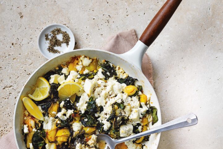 One Pot Feta Greens Recipe