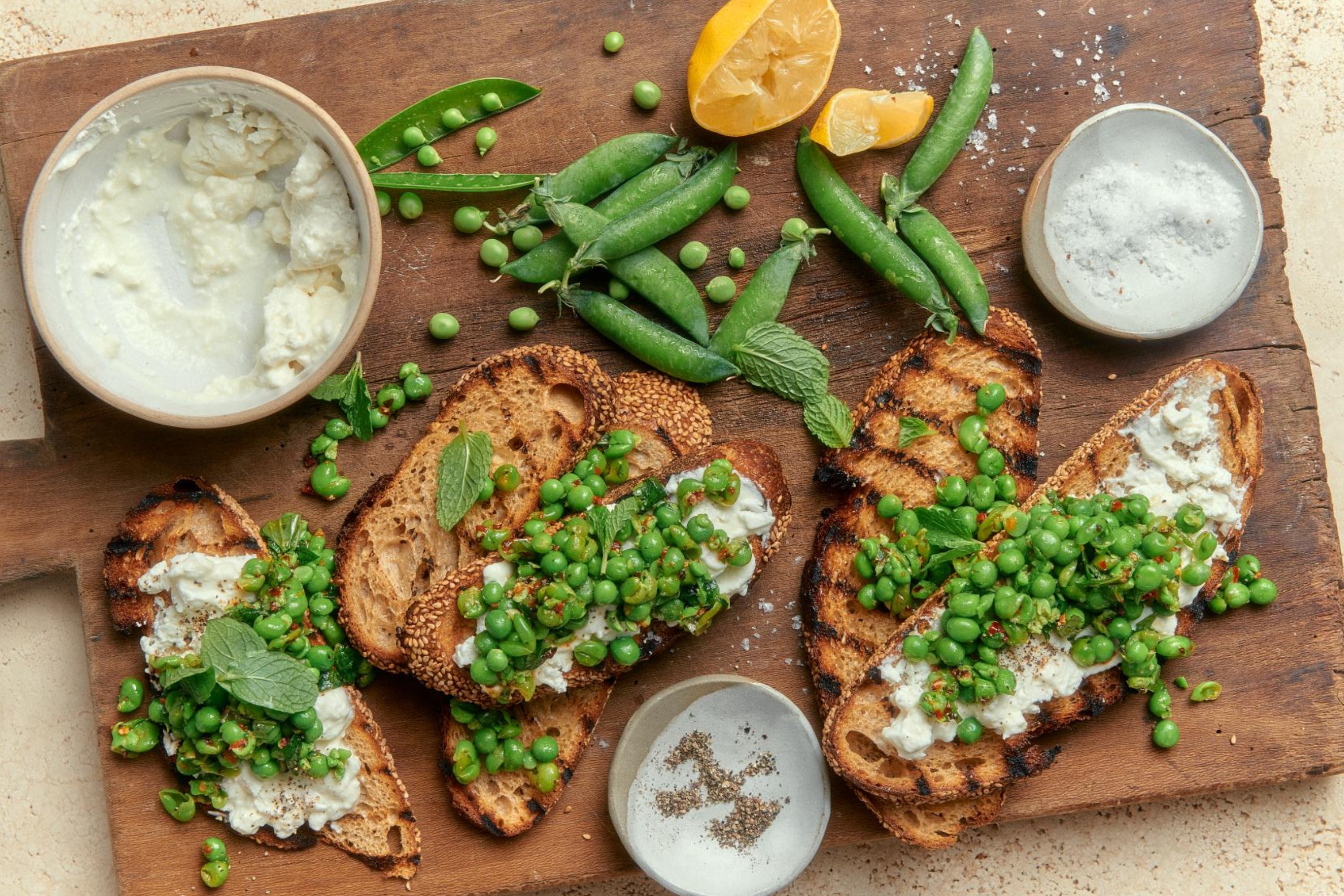 Pea Feta Toast Studd Sibling Recipe