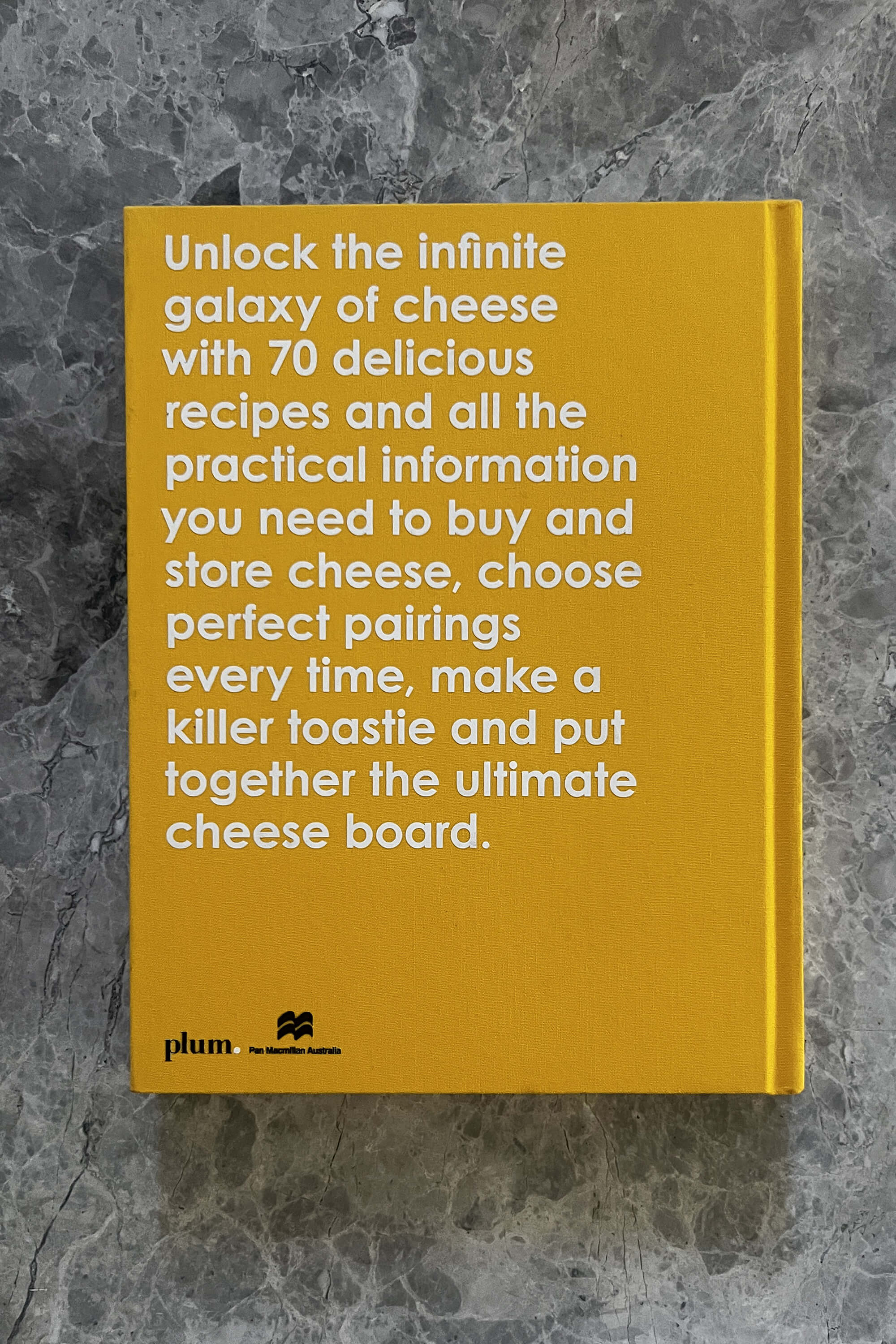 Limited Edition Hardcover The Best Things In Life Are Cheese Book Back Cover
